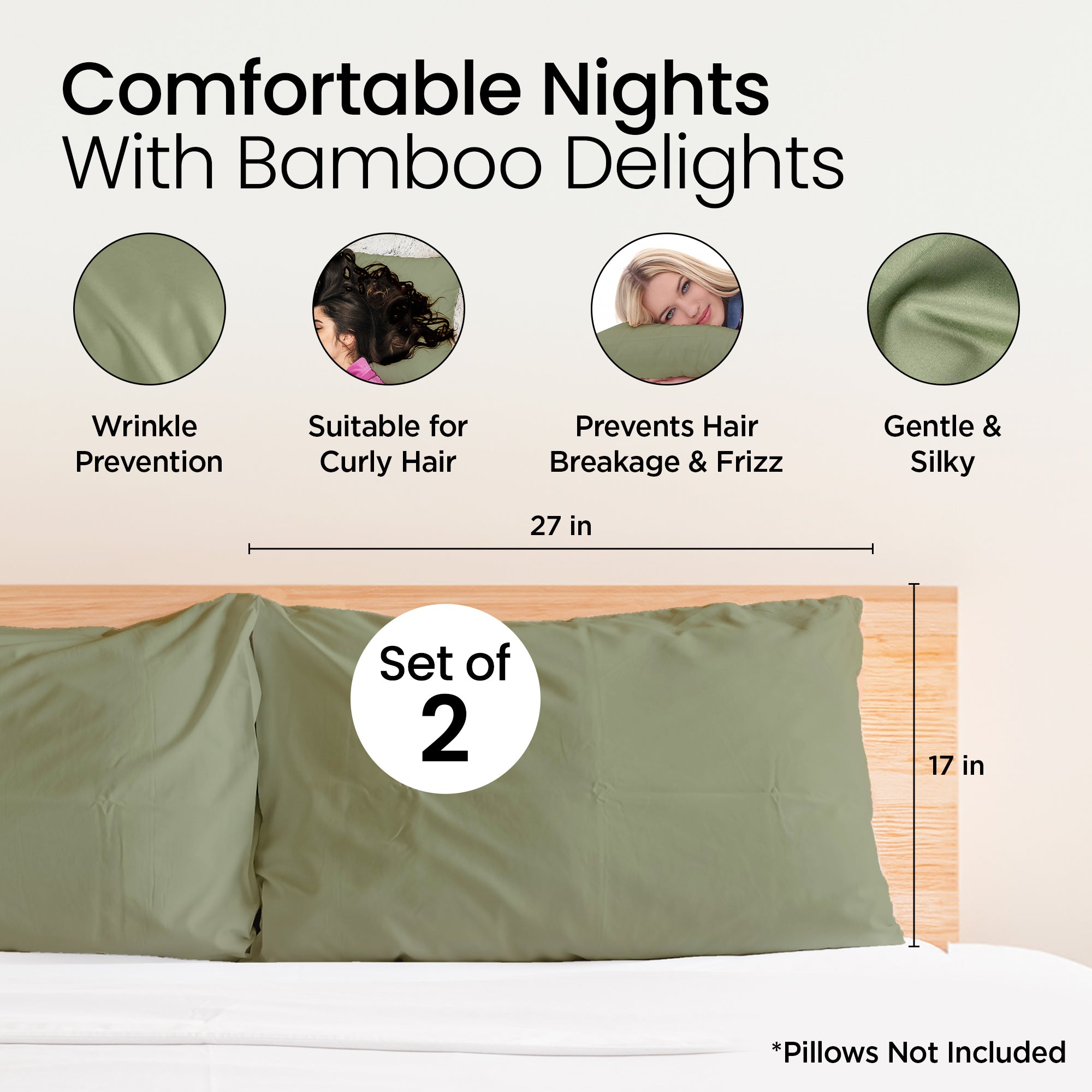 Mush bamboo pillow cover - stylish and breathable option