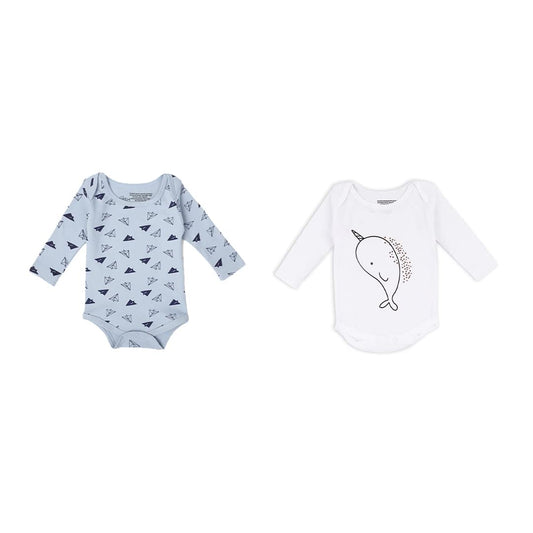 Mush Aeroplane & Marine Life bodysuit - adorable designs