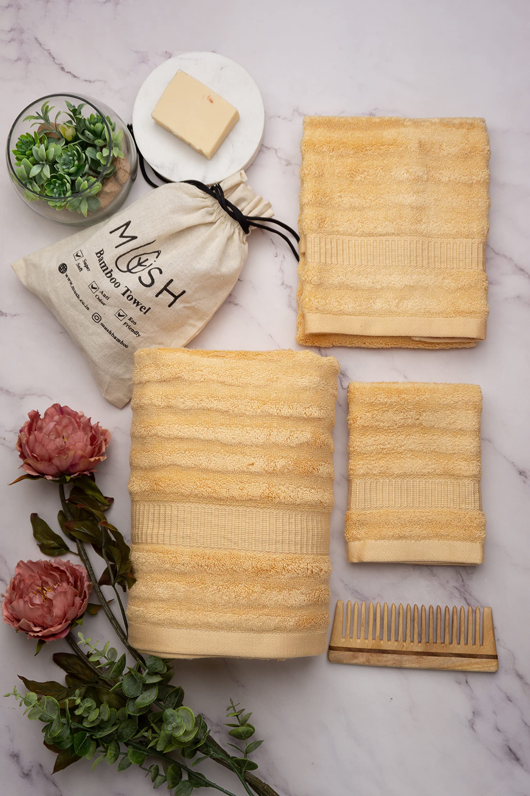 Mush Bamboo face towel - Great for skincare routine