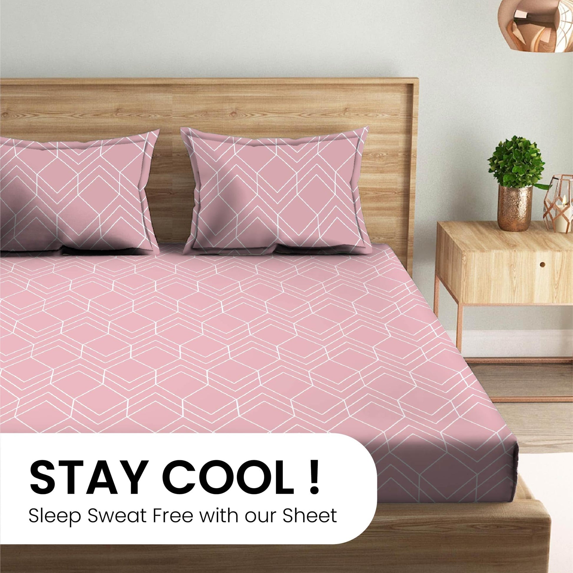 Mush bamboo printed sheet - cooling comfort for summer