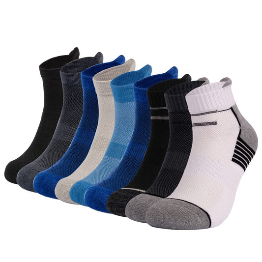 Mush bamboo ankle socks - stylish multi-color pack