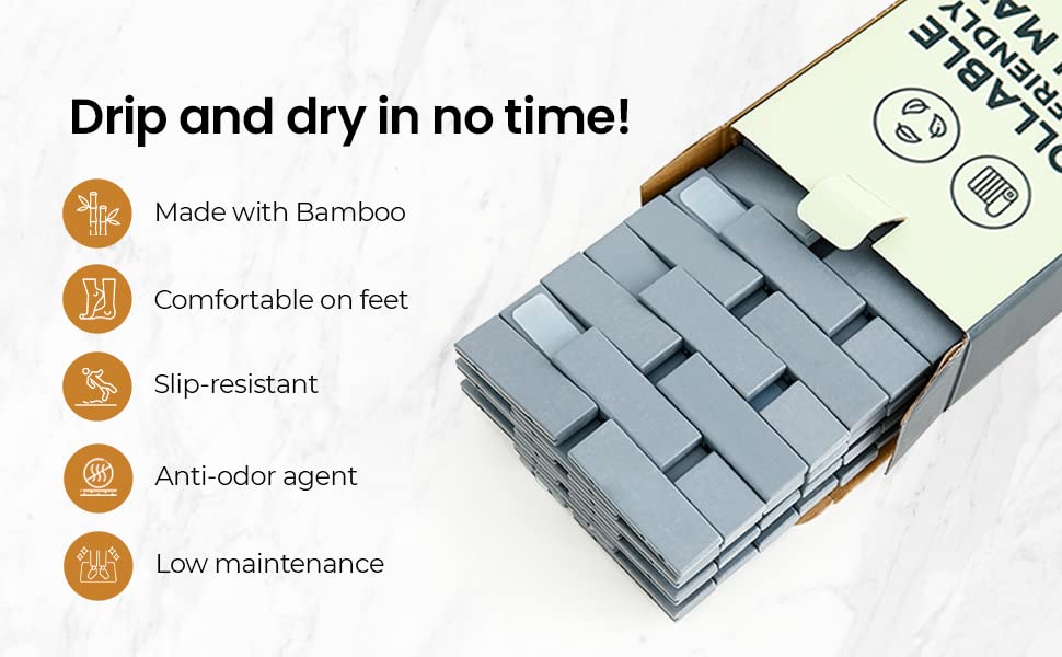 Mush Bamboo Floor Mat - Kitchen Anti-Slip Solution