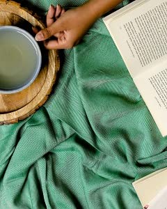 Mush Ultra-Soft, Light Weight & Thermoregulating, All Season 100% Bamboo Blanket & Dohar (Green, Small - 3.33 x 4.5 ft)