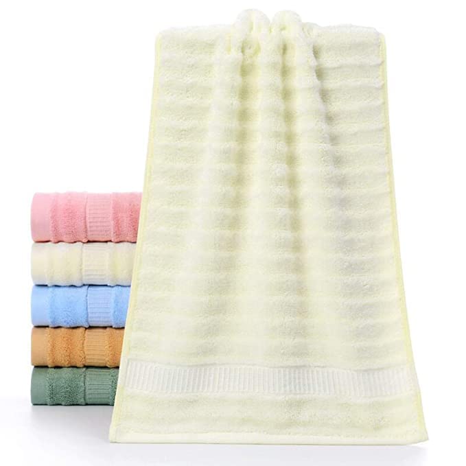 Mush Ultra Soft & Super Absorbent Large Bath Towel | 600 GSM Bamboo Towel for Bath | 29 X 59 Inches (Cream & Golden Brown) Pack of 2