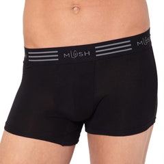 Mush Ultra Soft Bamboo Trunks for Men | Breathable | Anti Microbial (M, Black)