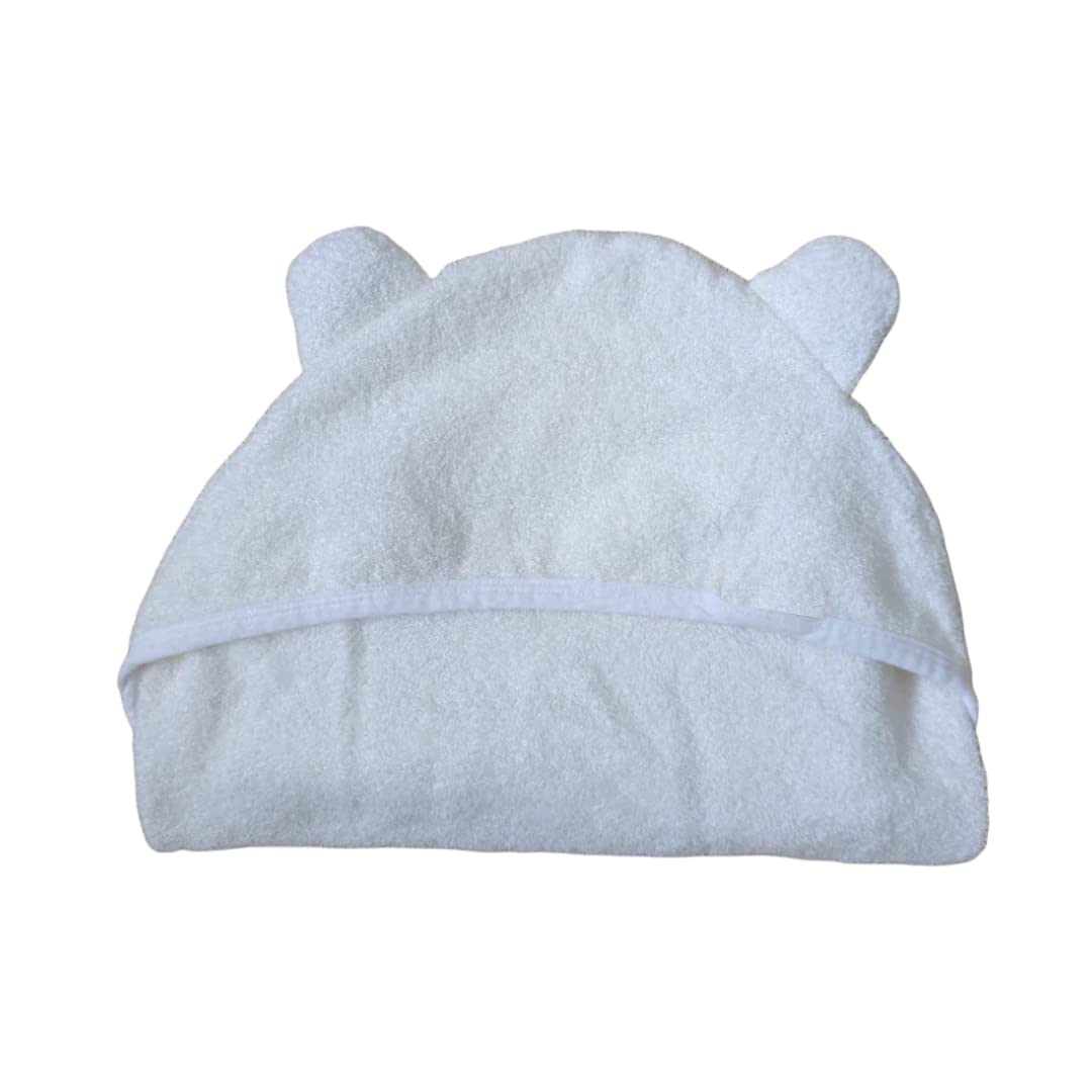 Mush Ultra-Soft & Super-Absorbent Baby Hooded Towel (1, White)