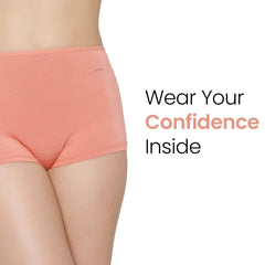 Mush Bamboo Boyshort Panties for Women | Ultra Soft Underwear | Breathable, Anti-Odor, Seamless & All Day Comfort Pack of 2