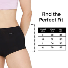 Mush Bamboo Boyshort Panties for Women | Ultra Soft Underwear Breathable, Anti-Odor, Seamless & All Day Comfort Pack of 2
