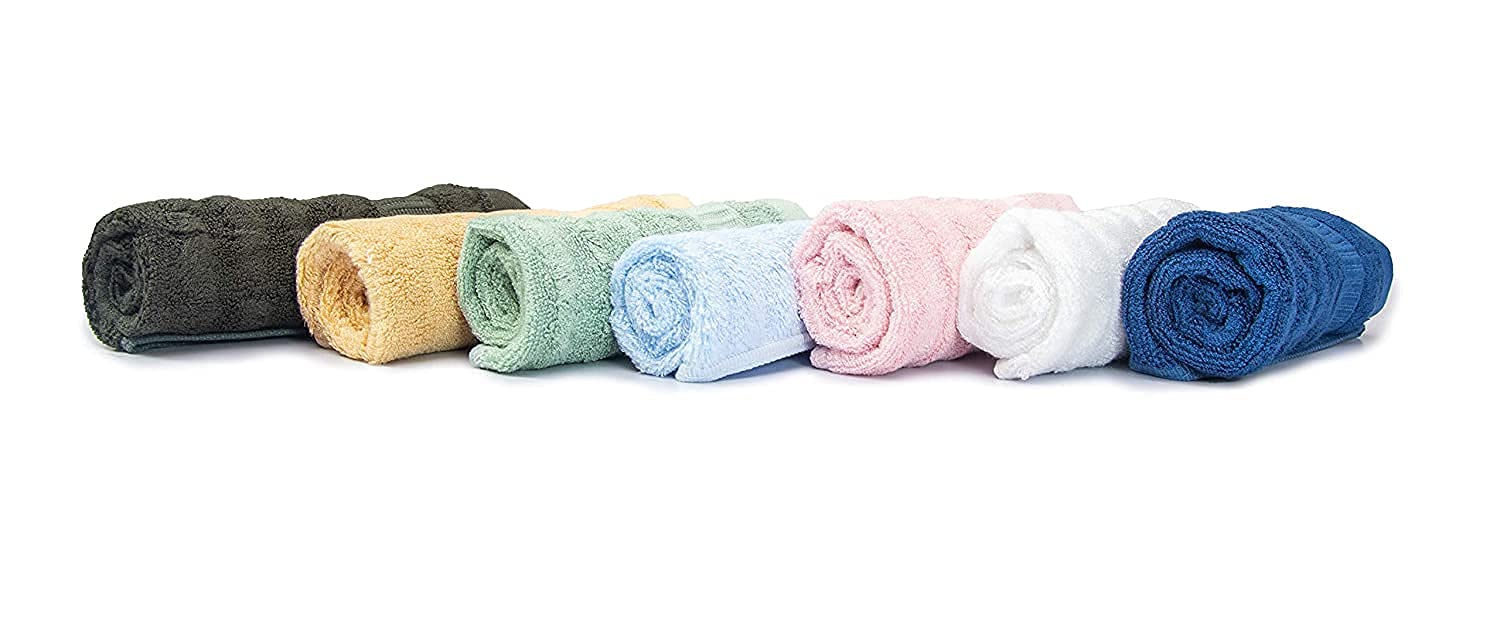 Mush Bamboo Hand Towel Set of 2 | 100% Bamboo | Ultra Soft, Absorbent & Quick Dry Towel for Daily use. Gym, Pool, Travel, Sports and Yoga | 75 X 35 cms | 600 GSM (Silk White)