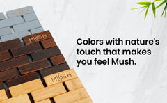 Mush Multipurpose Bamboo Mat for Bathroom, Kitchen, Door Mat, Patio, SPA, Sauna etc. Made with Water-Resistant Organic Bamboo Wood (1,Dark Brown) 40*60