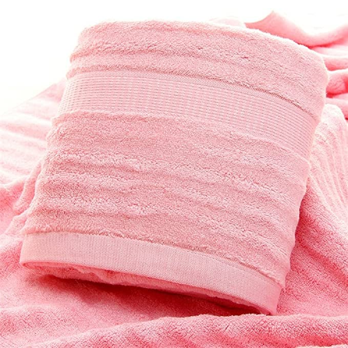 Mush Bamboo Hand Towel Set of 2 | 100% Bamboo | Ultra Soft, Absorbent & Quick Dry Towel for Daily use. Gym, Pool, Travel, Sports and Yoga | 75 X 35 cms | 600 GSM (Pink)
