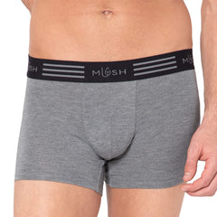 Mush Ultra Soft, Breathable, Feather Light Men's Bamboo Brief and Trunk || Naturally Anti-Odor and Anti-Microbial Bamboo Innerwear Pack of 1 (L, Grey)