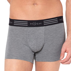 Mush Ultra Soft Bamboo Trunks for Men | Breathable | Anti Microbial (XL, Grey)