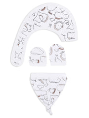 Mush Ultra Soft Bamboo Unisex Fabric Unisex Gift Set for New Born Baby/Kids Pack of 9, (3-6 Month, Marine Life)