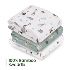 Mush Super Soft 100% Bamboo Swaddle | Multipurpose - Baby Towel/Baby Blanket || Breathable, Thermoregulating, Absorbent Baby Swaddle Wrap for New Born Baby Gifts