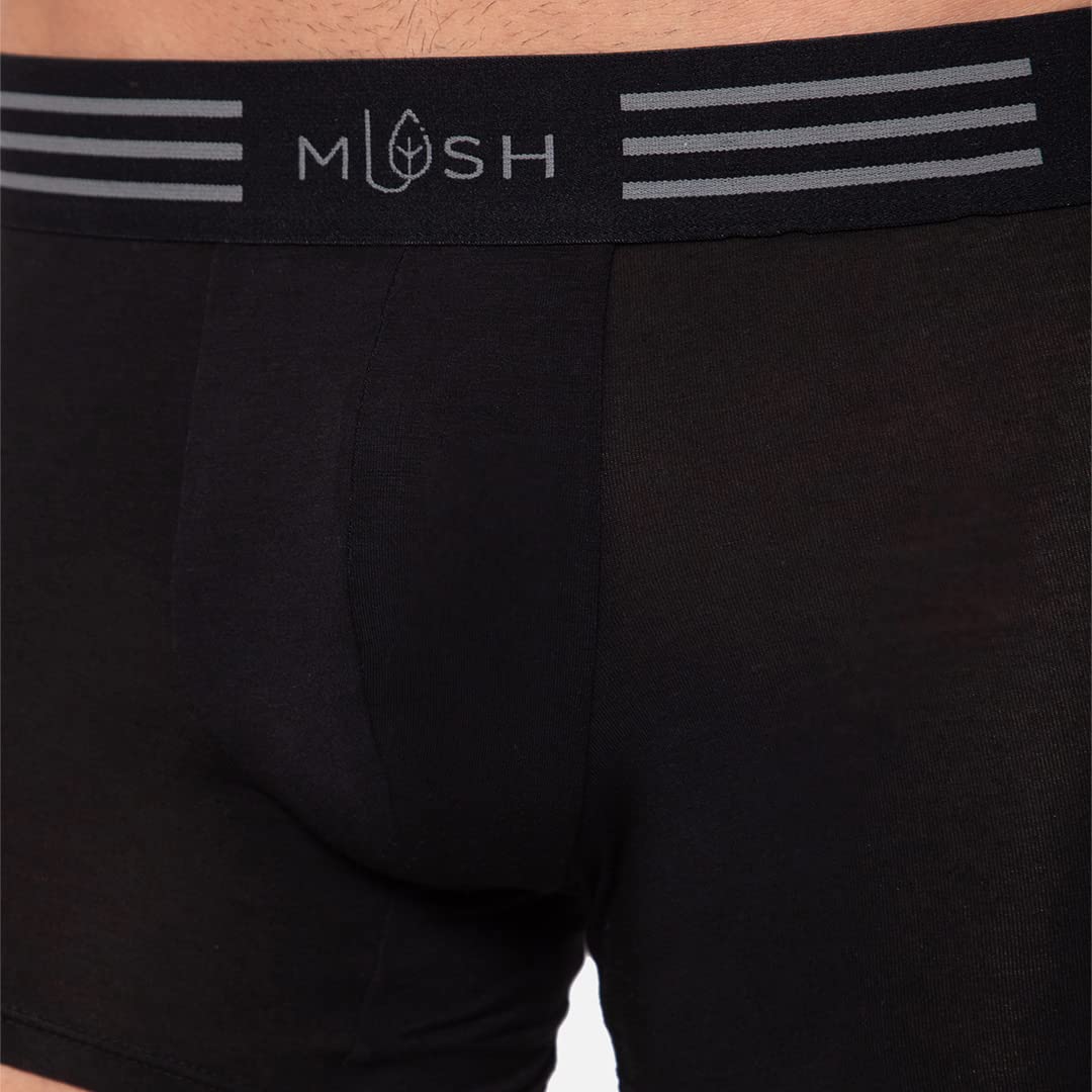 Mush Bamboo Trunks for Men | Breathable | Anti Microbial | Ultra Soft | Thermoregulating Pack of 1