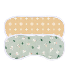 Mush Super Soft 100% Bamboo Terry Washcloth/Reusable Baby Wipes/Baby Towel for New Born || 500 GSM || Absorbent, Anti-Microbial, Sensitive Skin Friendly. (2, Rabbit Blue, Rabbit Green)
