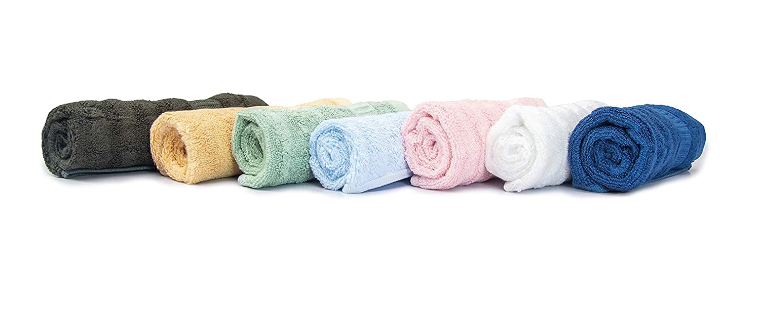 Mush 100% Bamboo Face Towel | Ultra Soft, Absorbent, & Quick Dry Towels for Facewash, Gym, Travel | Suitable for Sensitive/Acne Prone Skin | 13 x 13 Inches | 500 GSM Pack of 3
