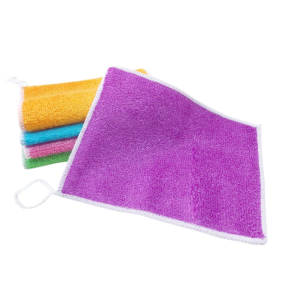 Mush Bamboo Super Absorbent, Anti Odor, Lint and Streak Free Reusable Cleaning Cloth - Multipurpose Wash Cloth for Kitchen, Car, Windows, Glass, Utensils, Furniture (200 GSM, Assorted, Pack of 3)