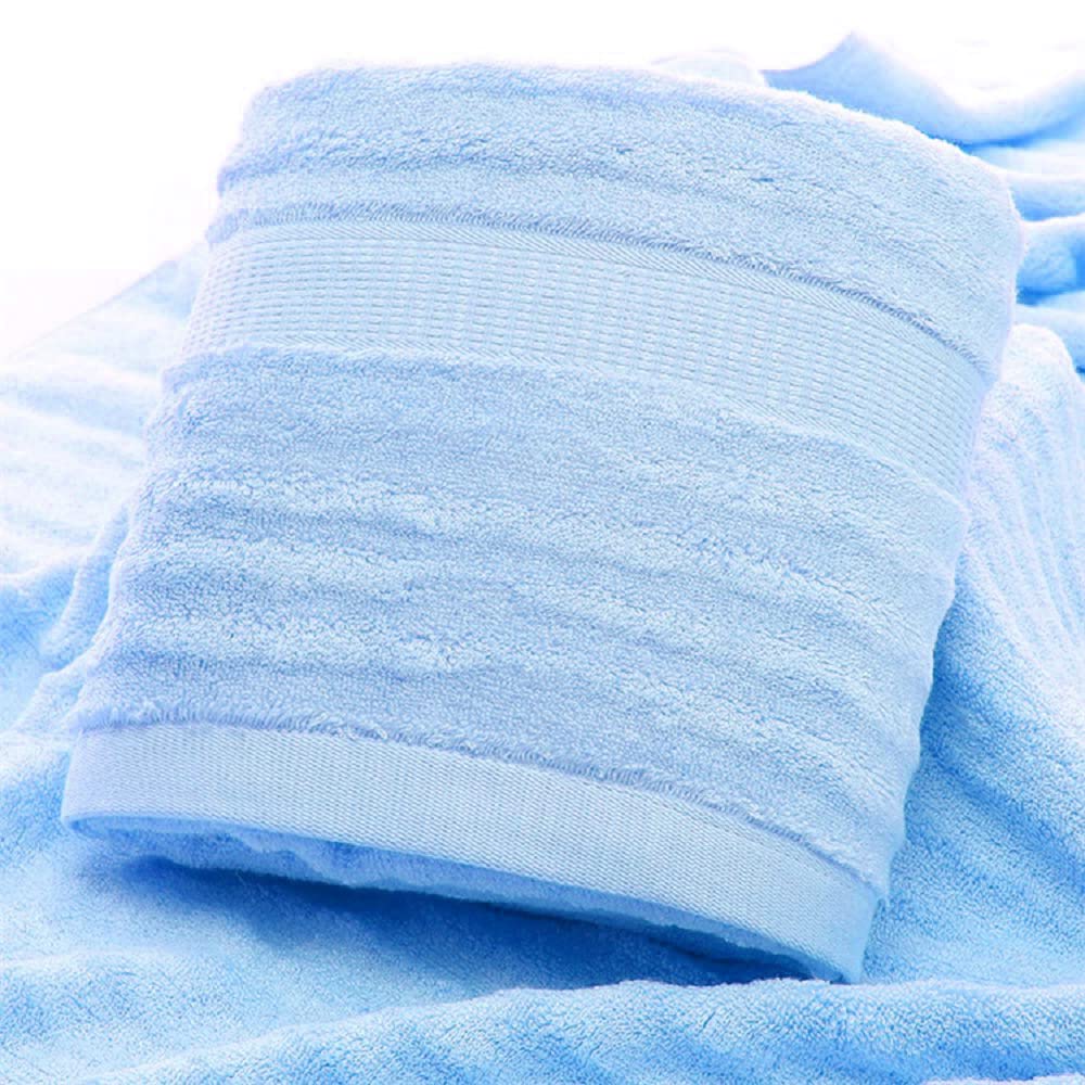 Mush Bamboo Towels for Bath Large Size | 600 GSM Bath Towel for Men & Women | Soft, Highly Absorbent, Quick Dry,and Anti Microbial | 75 X 150 cms (Pack of 1, Sky Blue)