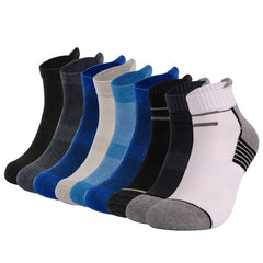 Mush Bamboo Ankle Length Performance Socks for Sports & Casual Wear-Ultra Soft, Anti Odor, Breathable Mesh Design Ankle Length UK Size 7-11 (Pack of 9)
