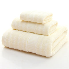 Mush Bamboo Towel: Ultra Soft, Absorbent - 600 GSM 6 Piece Couple Set (Cream & Green, 2)