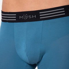 Mush Ultra Soft Bamboo Trunks for Men | Breathable | Anti Microbial (XL, Blue)