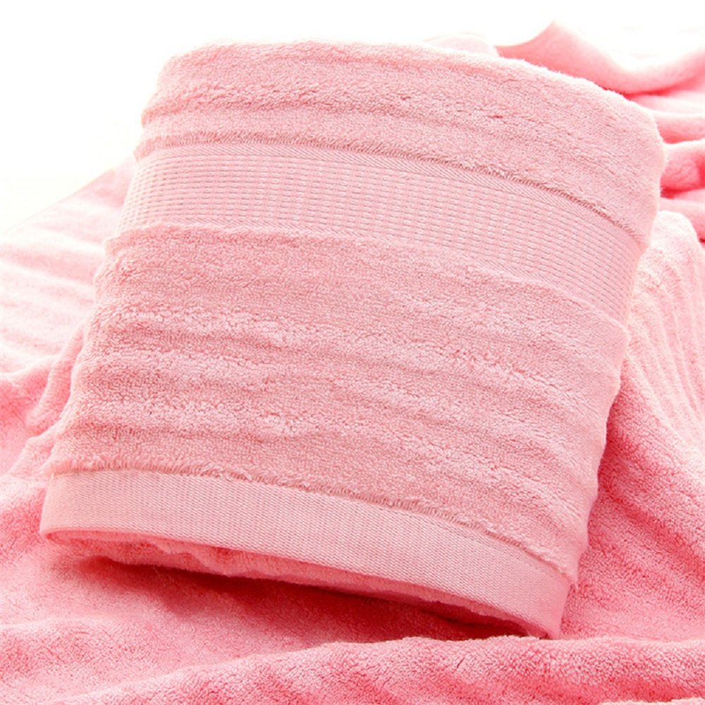 Mush Bamboo Towels for Bath Large Size | 600 GSM Bath Towel for Men & Women | Soft, Highly Absorbent, Quick Dry,and Anti Microbial | 75 X 150 cms (Pack of 1, Pink)