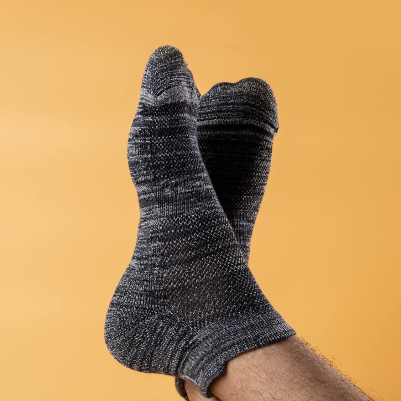 Mush Bamboo Ultra Soft, Anti Odor, Breathable, Anti Blister Ankle Socks for Men & Women for Casual & Sports Wear (Pack of 3, Melange) (Black)