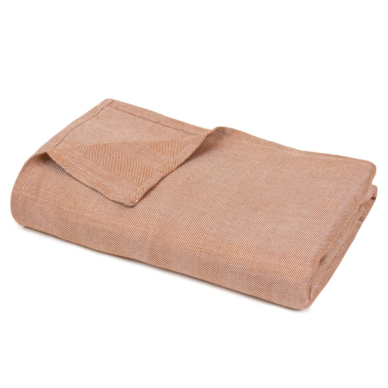 Mush Ultra-Soft, Light Weight & Thermoregulating, All Season 100% Bamboo Blanket & Dohar (Brown, Large - 5 x 7.5 ft)