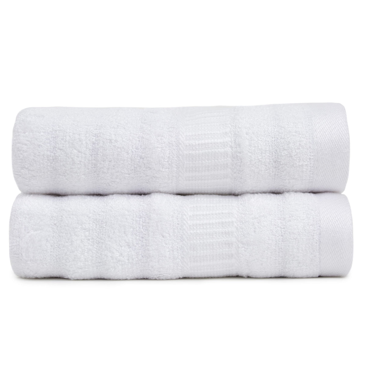 Mush Bamboo Hand Towel Set of 2 | 100% Bamboo | Ultra Soft, Absorbent & Quick Dry Towel for Daily use. Gym, Pool, Travel, Sports and Yoga | 75 X 35 cms | 600 GSM (Silk White)