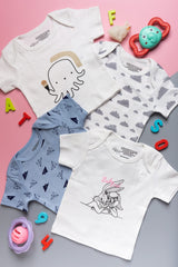 Mush Ultra Soft Bamboo Unisex Tees & Pants Combo Set for New Born Baby/Kids,Pack of 2 (3-6 Month, Aeroplane)