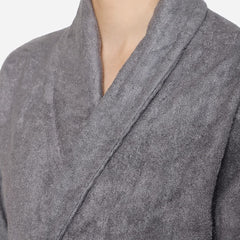 Mush 100% Bamboo Bathrobe for Men / Women (Unisex) S/M,(Pack of 1) (M, Grey)