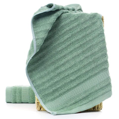 Mush Bamboo Hand Towel Set of 2 | 100% Bamboo | Ultra Soft, Absorbent & Quick Dry Towel for Daily use. Gym, Pool, Travel, Sports and Yoga | 75 X 35 cms | 600 GSM (Olive Green)