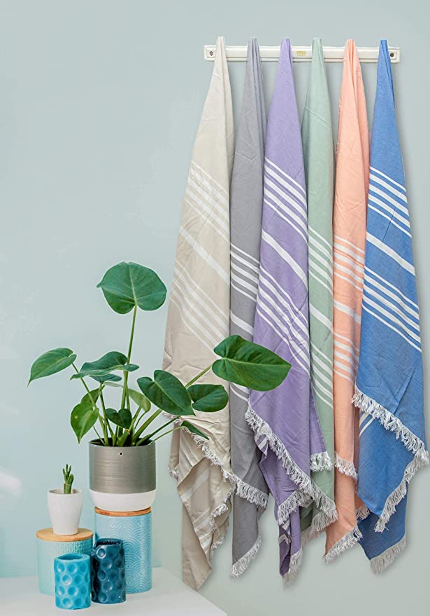Mush 100% Bamboo Turkish Towel | Ultra Soft & Quick Dry Towel for Home & Travel | 29 x 59 inches (Lavender, Set of 1)