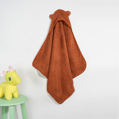 Mush Ultra Soft & Super Absorbent Bamboo Hooded Towel for Kids (1, Brown)