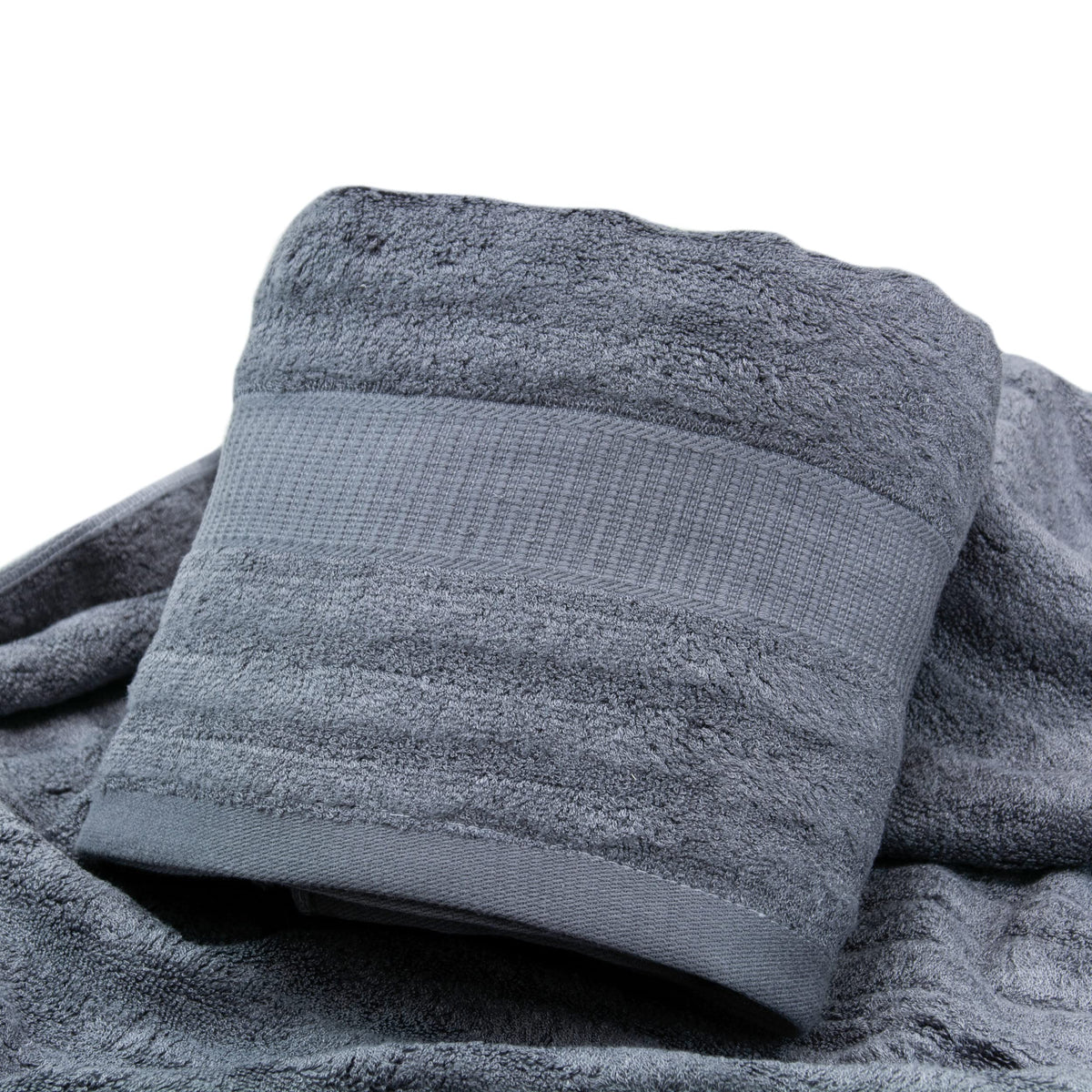 Mush Ultra Soft & Super Absorbent | 600 GSM Bamboo Bath Towel Set | 29 X 59 Inches (Space Grey)