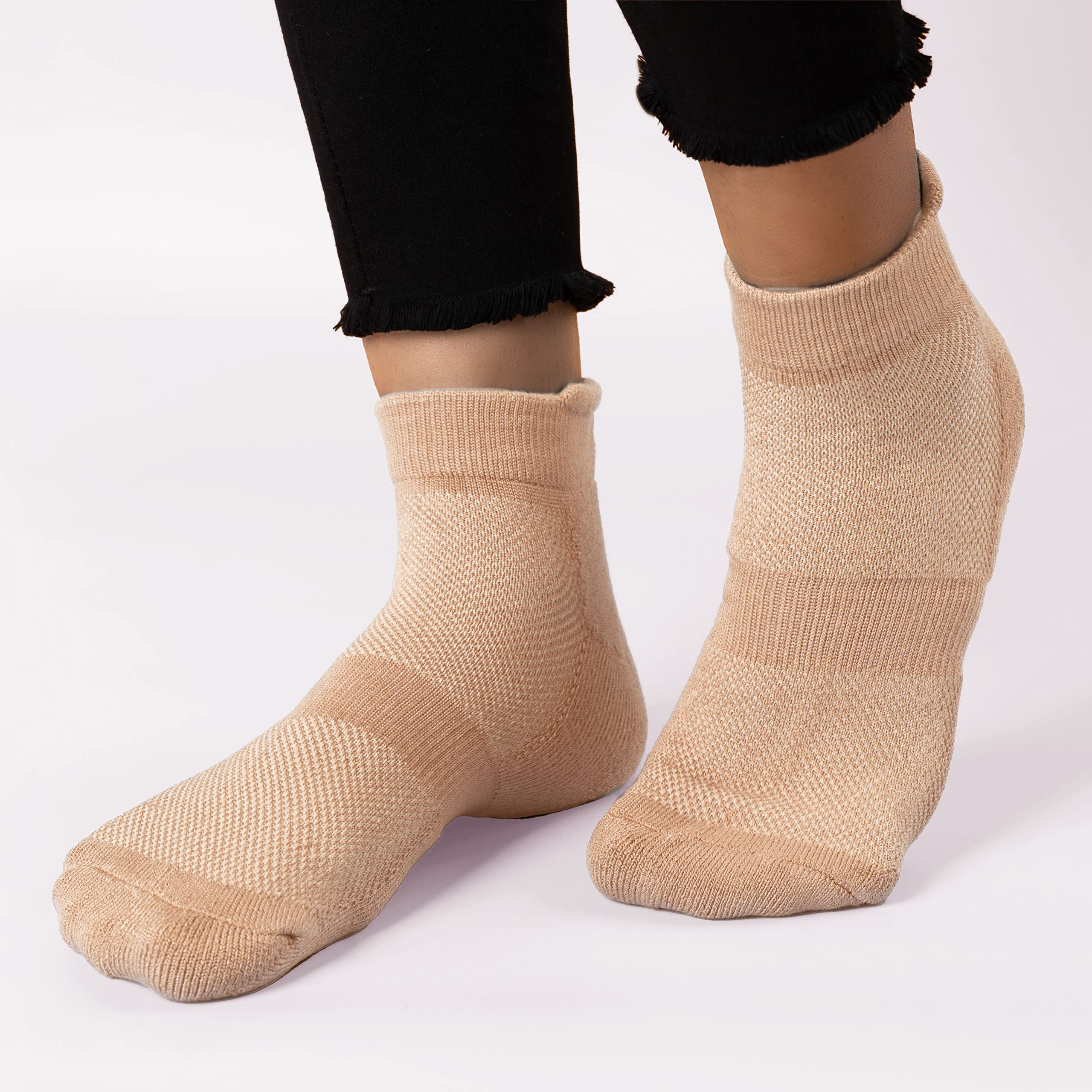 Mush Bamboo Ankle Socks for Women || Ultra Soft, Anti Odor and Anti Blister Design || For Casual Wear, Sports, Running, & Gym use || Free Size (Pack of 3)